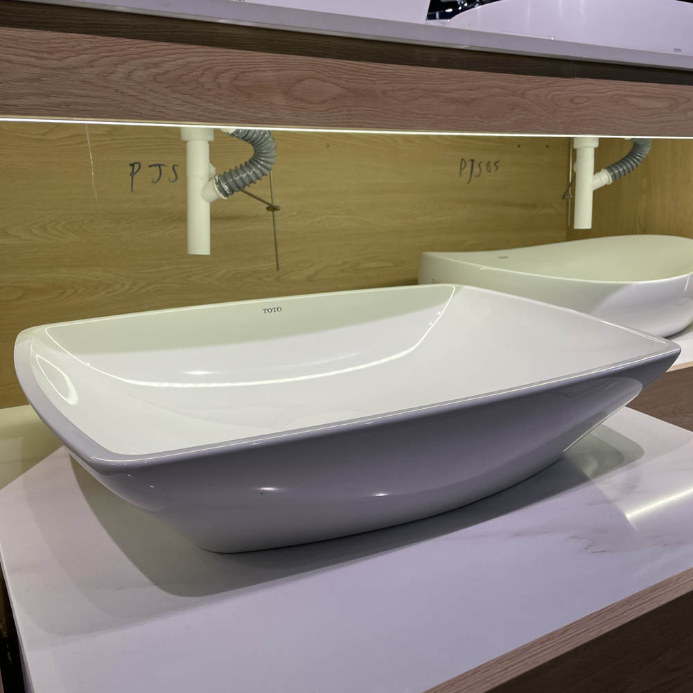 Chậu lavabo đặt bàn Galalato TOTO PJS02WE#GW (PJS02WEGW) trắng bóng - 13