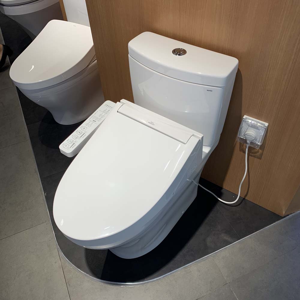 Bồn cầu TOTO CS769CDRW17 2 khối nắp điện tử Washlet C2 TCF23460AAA giấu dây - 4
