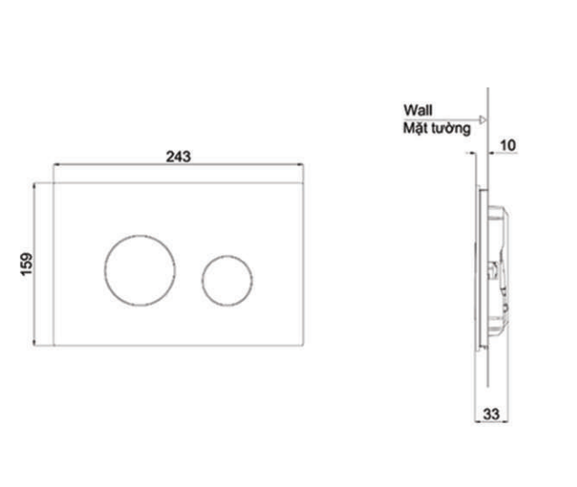 Nắp đậy nút xả TOTO MB174P