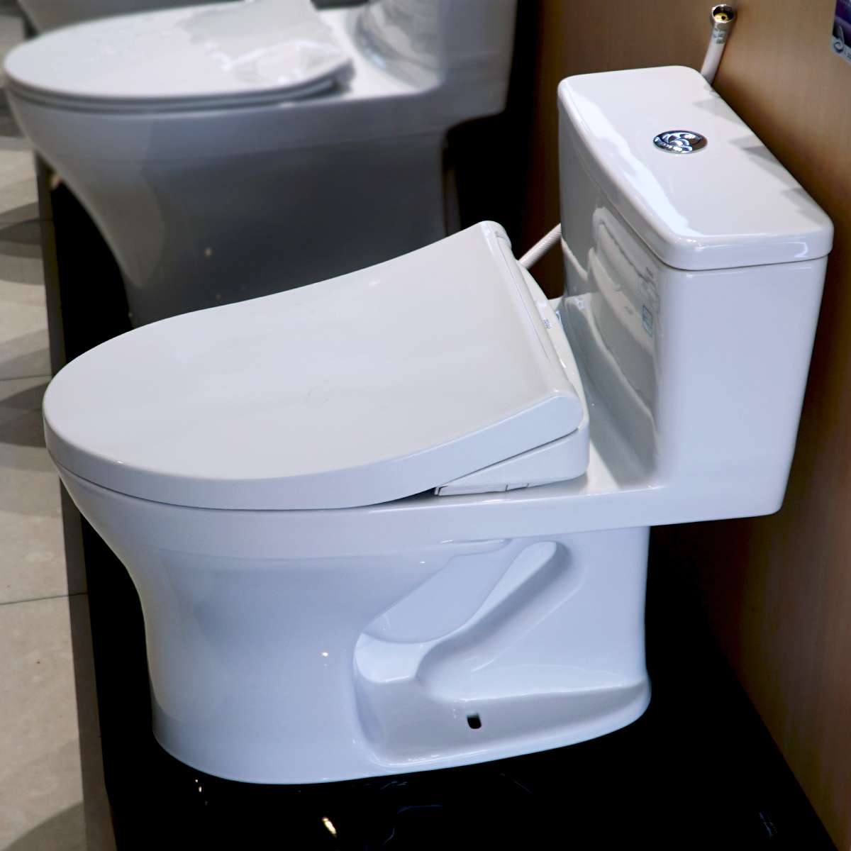 Bồn cầu TOTO MS855DE4 1 khối nắp rửa cơ TCW1211A - 4