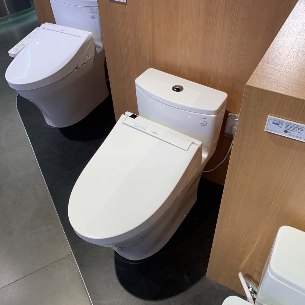 Bồn cầu TOTO MS855CDW15 1 khối nắp điện tử Washlet C5 TCF24460AAA giấu dây - 4
