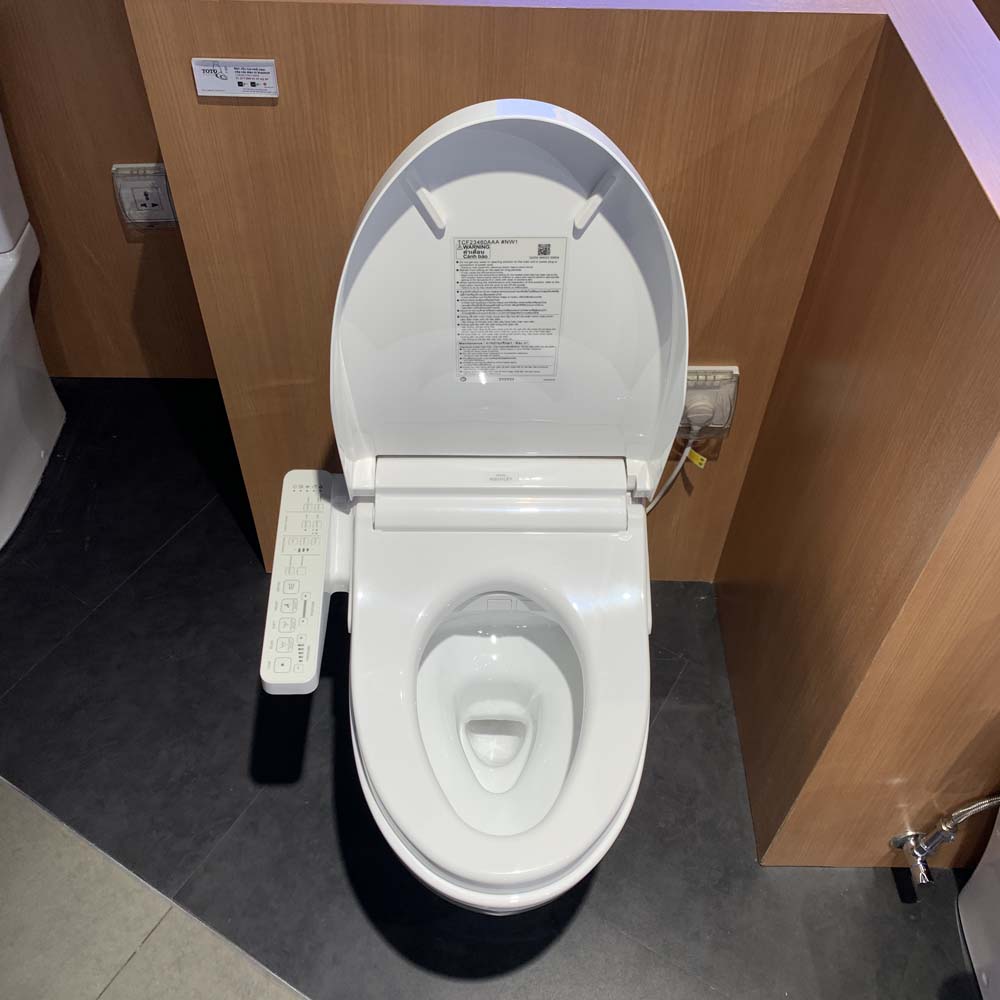 Bồn cầu TOTO CS838CDW17 2 khối nắp điện tử Washlet C2 TCF23460AAA giấu dây - 6
