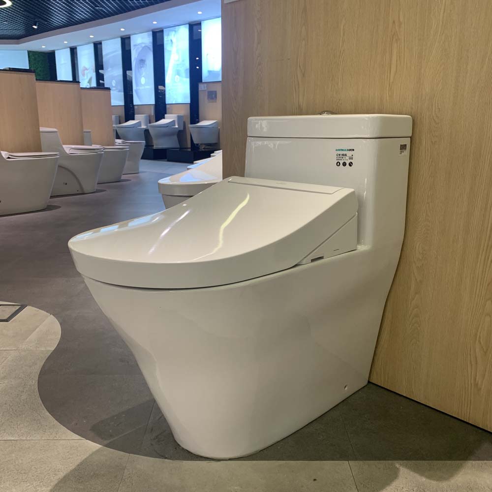 Bồn cầu TOTO CW166RB TCF33320GAA T53P100VR 1 khối nắp điện tử Washlet S2 - 14