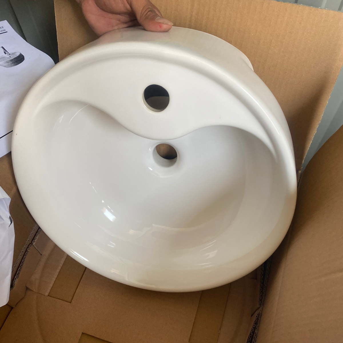 Chậu rửa lavabo đặt bàn TOTO LW893CJW/F - 2