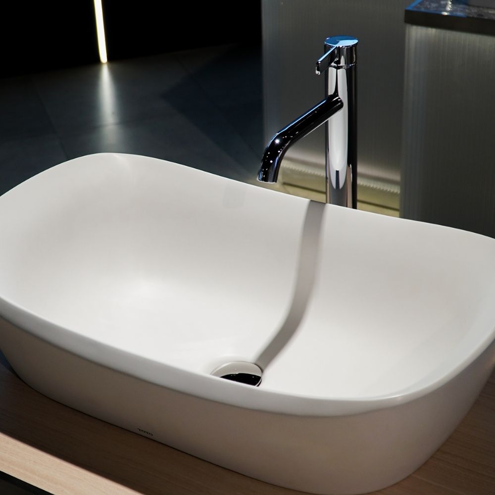 Chậu lavabo đặt bàn Galalato TOTO PJS07WE#MW (PJS07WEMW) trắng mờ - 5