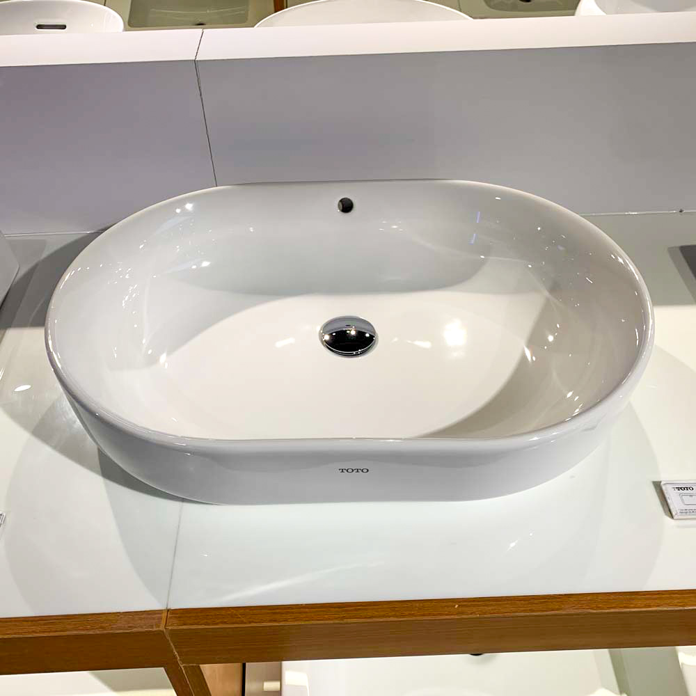 Chậu rửa lavabo đặt bàn TOTO LW896JW/F#W (LW896JWFW) màu trắng - 4