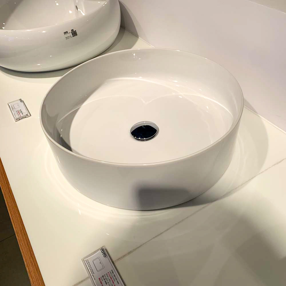 Chậu rửa lavabo đặt bàn TOTO LW573JW/F - 4
