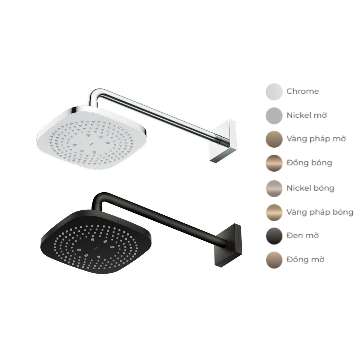 Bát sen tắm gắn tường TOTO TBW02003A (vuông, 210mm) - 2