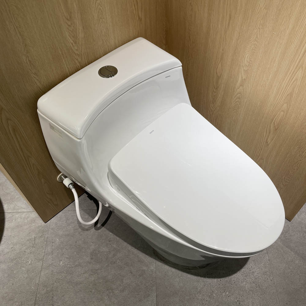 Bồn cầu TOTO MS823CDRW12 1 khối nắp điện tử Washlet S7 TCF4911EZ giấu dây - 8