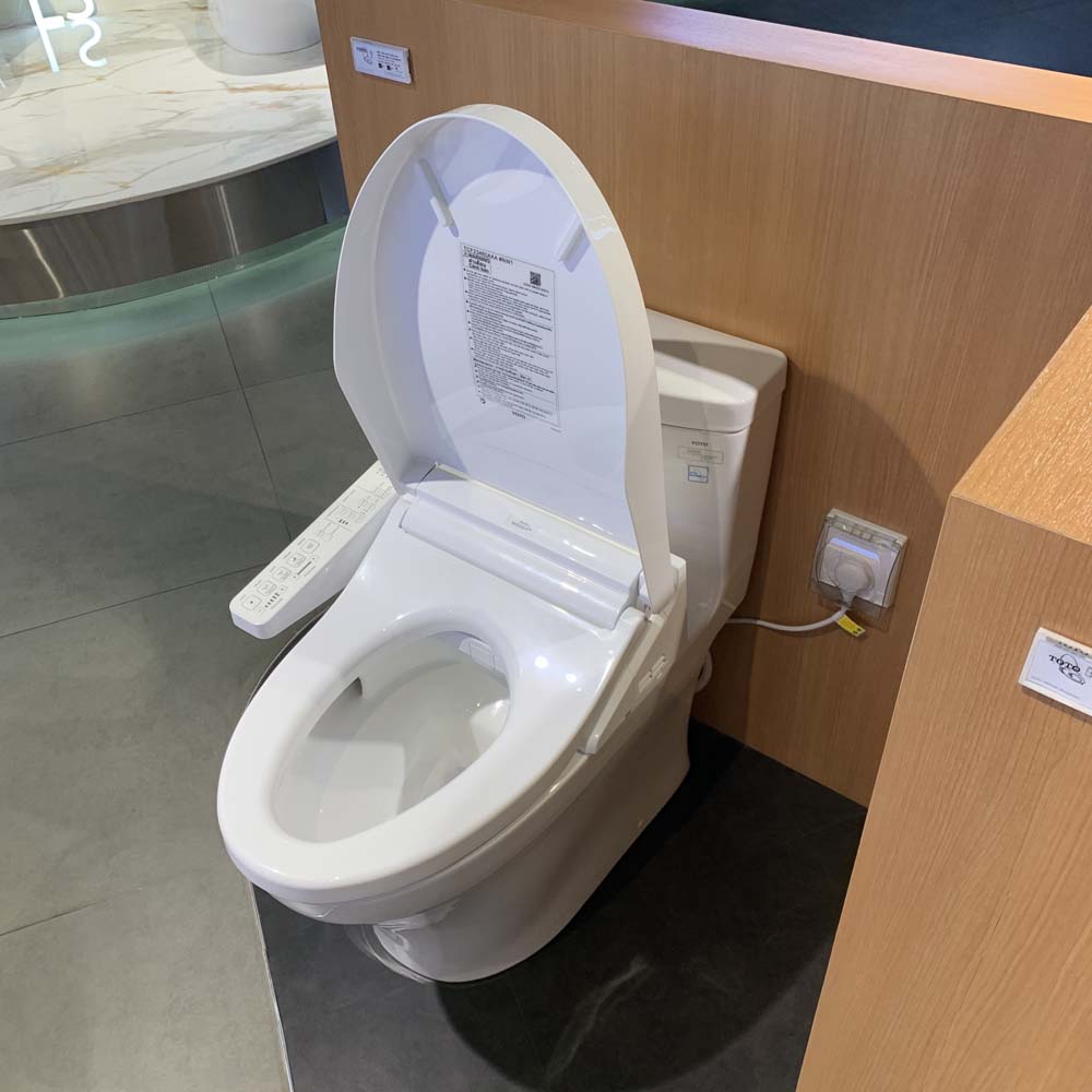 Bồn cầu TOTO MS889CDRW17 1 khối nắp điện tử Washlet C2 TCF23460AAA giấu dây - 7