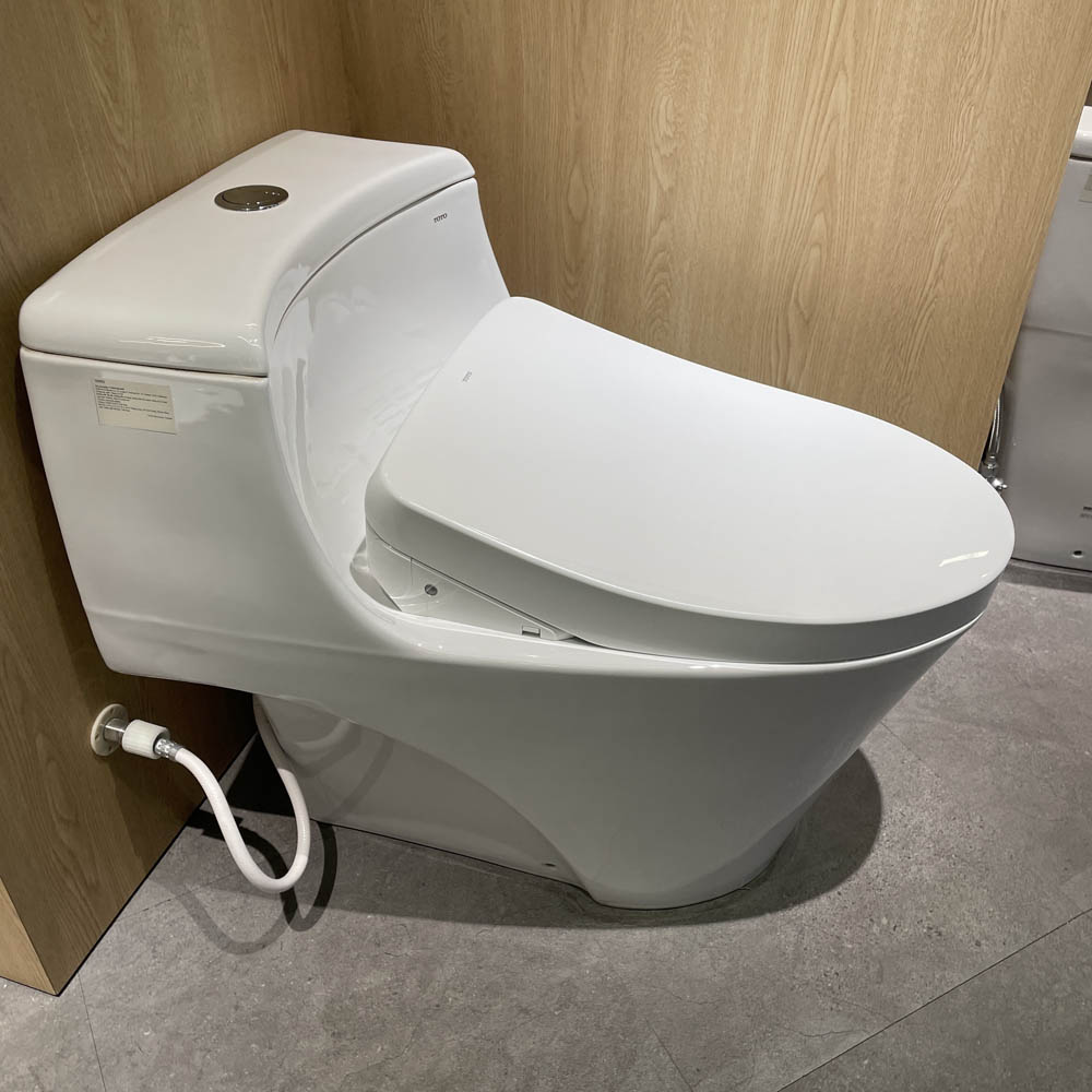 Bồn cầu TOTO MS823CDRW12 1 khối nắp điện tử Washlet S7 TCF4911EZ giấu dây - 4