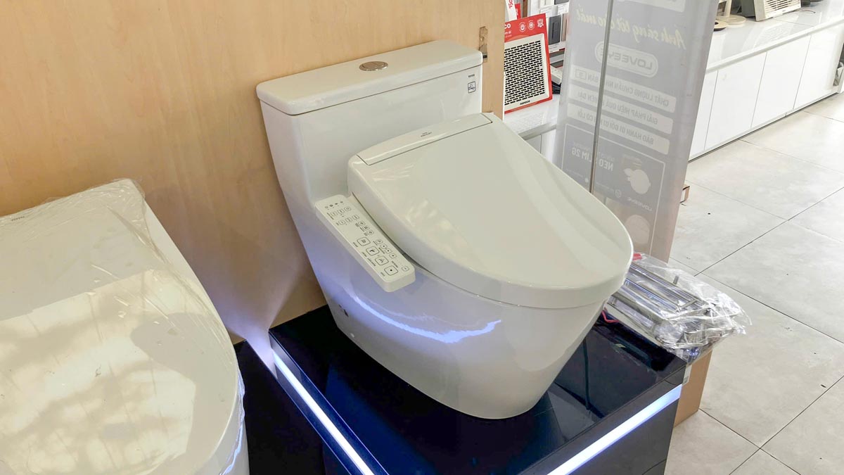 Bồn cầu TOTO MS625CDW24 1 khối nắp điện tử Washlet S2 TCF33461GAA giấu dây - 2