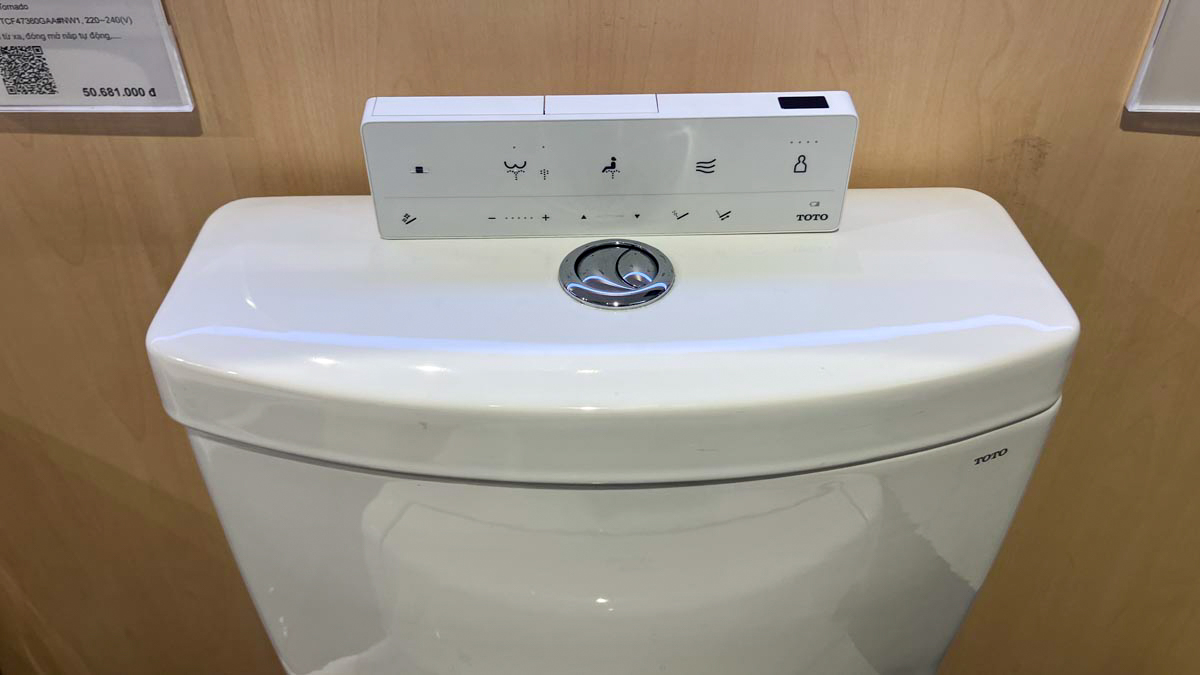 Bồn cầu TOTO MS889CDRW25 1 khối nắp điện tử Washlet S5 TCF34461GAA giấu dây - 7