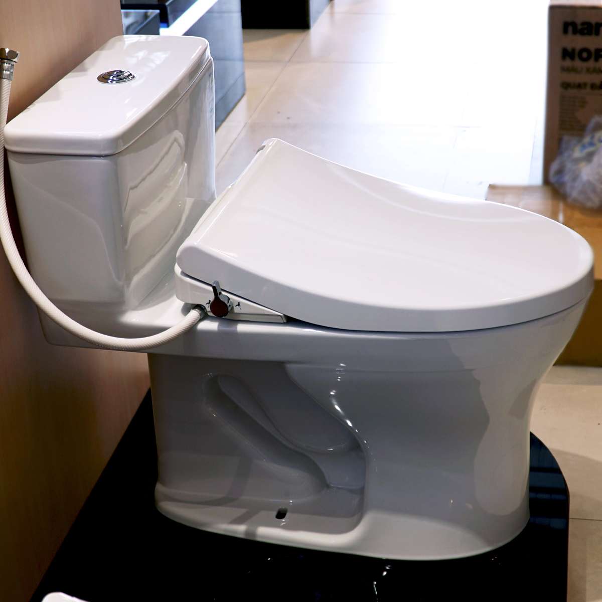 Bồn cầu TOTO MS855DE4 1 khối nắp rửa cơ TCW1211A - 2