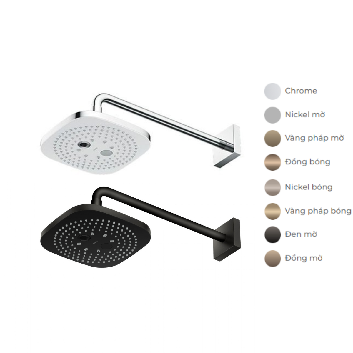 Bát sen tắm gắn tường TOTO TBW02004A (2 chế độ, vuông, 210mm) - 2