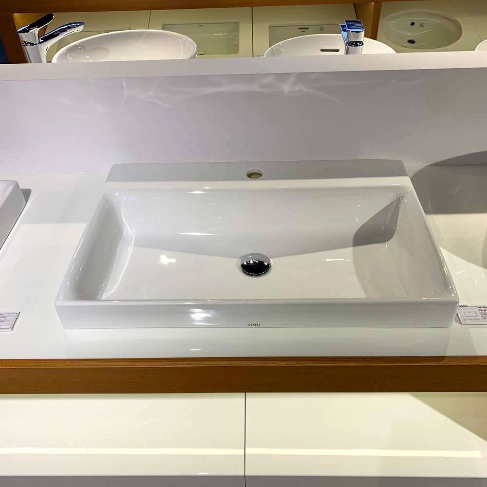Chậu rửa lavabo đặt bàn TOTO LW1617C - 3