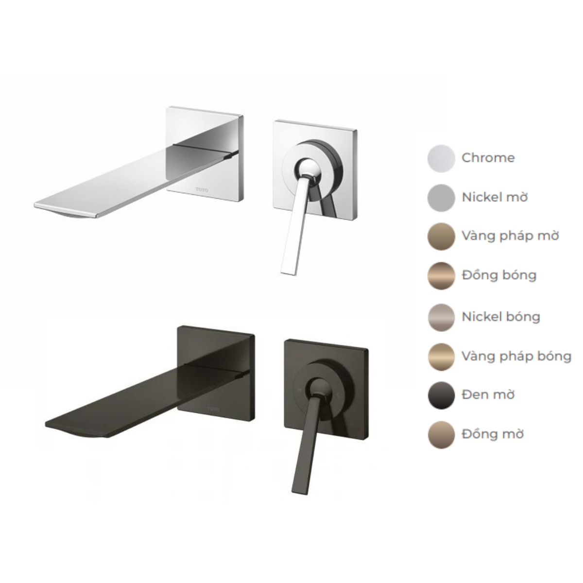Vòi lavabo nóng lạnh gắn tường ZL TOTO TLP02309BA - 2
