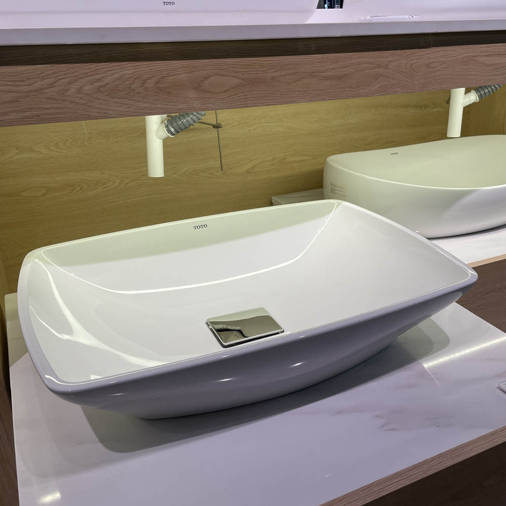 Chậu lavabo đặt bàn Galalato TOTO PJS02WE#GW (PJS02WEGW) trắng bóng - 14