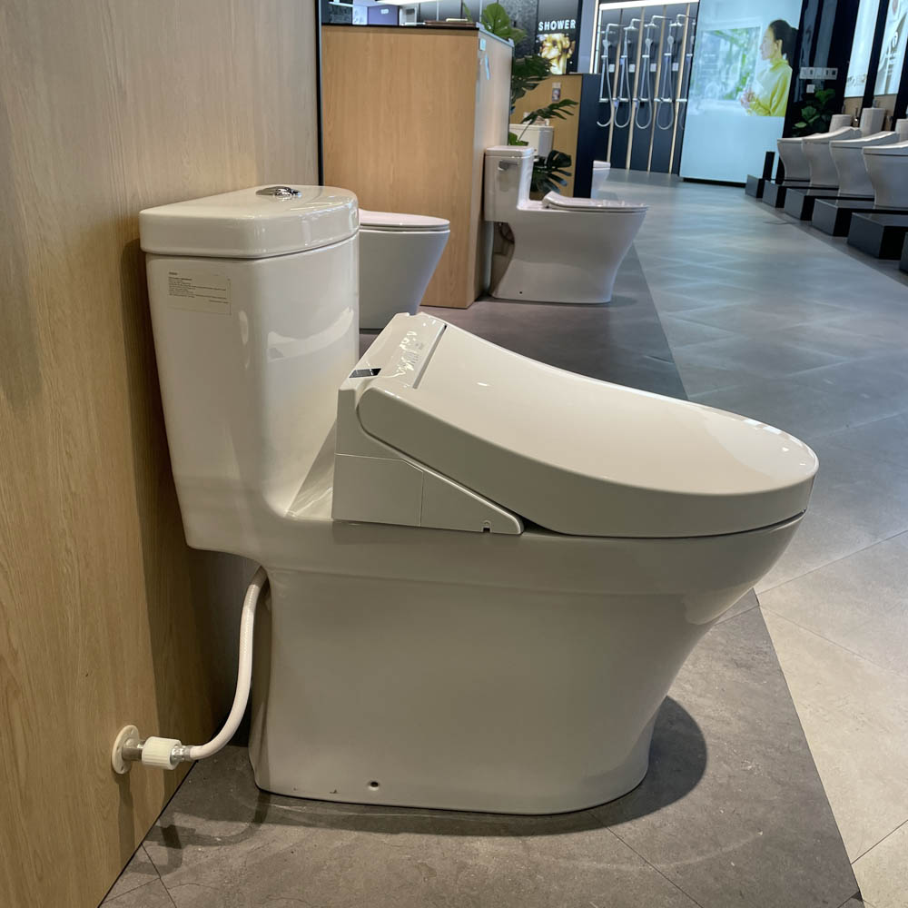 Bồn cầu TOTO MS889CDRW15 1 khối nắp điện tử Washlet C5 TCF24460AAA giấu dây - 4