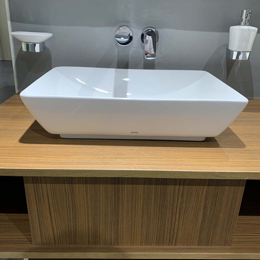 Chậu rửa lavabo đặt bàn TOTO LT1735#XW (LT1735XW) màu trắng bóng - 8