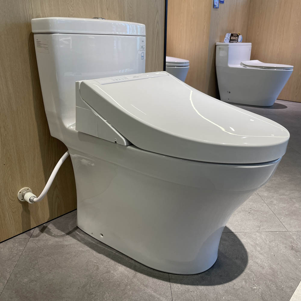 Bồn cầu TOTO MS889CDRW15 1 khối nắp điện tử Washlet C5 TCF24460AAA giấu dây - 7