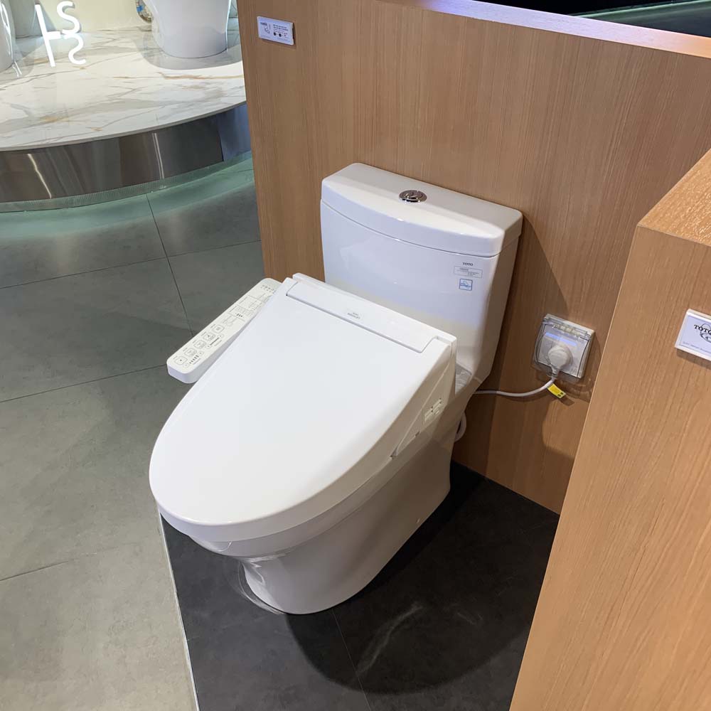 Bồn cầu TOTO MS889CDRW17 1 khối nắp điện tử Washlet C2 TCF23460AAA giấu dây - 4