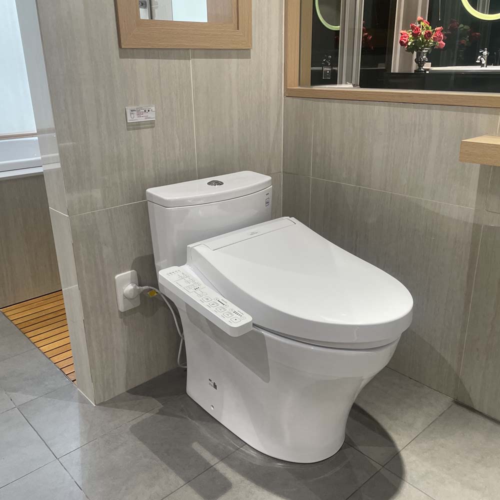 Bồn cầu TOTO MS885CDW17 1 khối nắp điện tử Washlet C2 TCF23460AAA giấu dây - 11