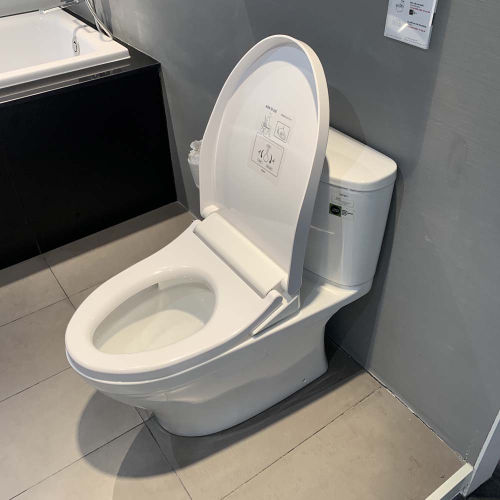 Bồn cầu TOTO CS767RE4 2 khối nắp rửa cơ TCW1211A - 8