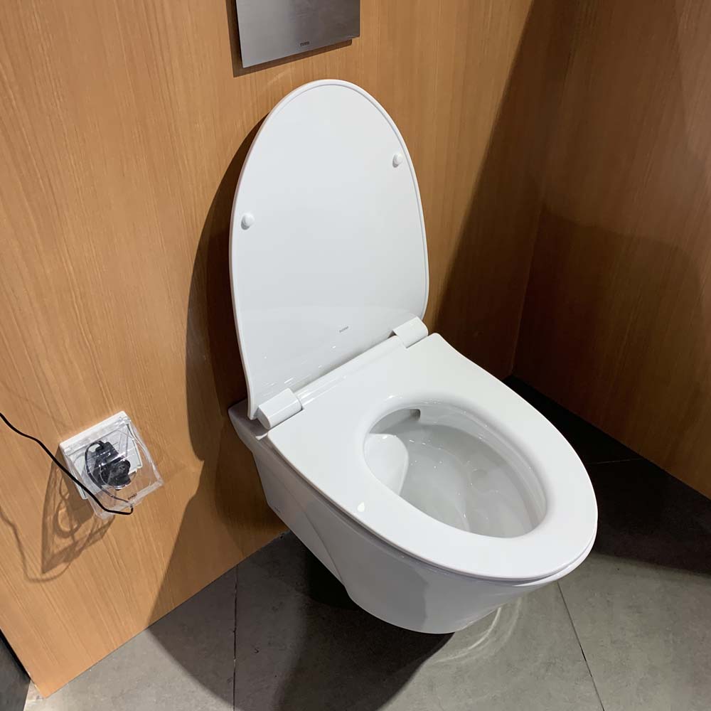 Bồn cầu treo tường nắp êm van xả cảm ứng TOTO CW822RFVA1 TC600VS TREF35L2A WH005A - 5