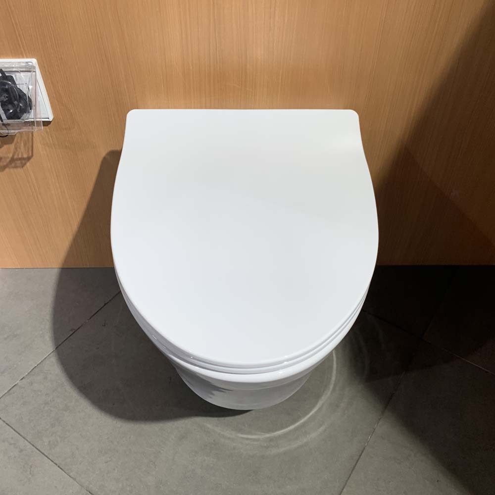 Bồn cầu treo tường nắp êm van xả cảm ứng TOTO CW822RFVA1 TC600VS TREF35L2A WH005A - 3
