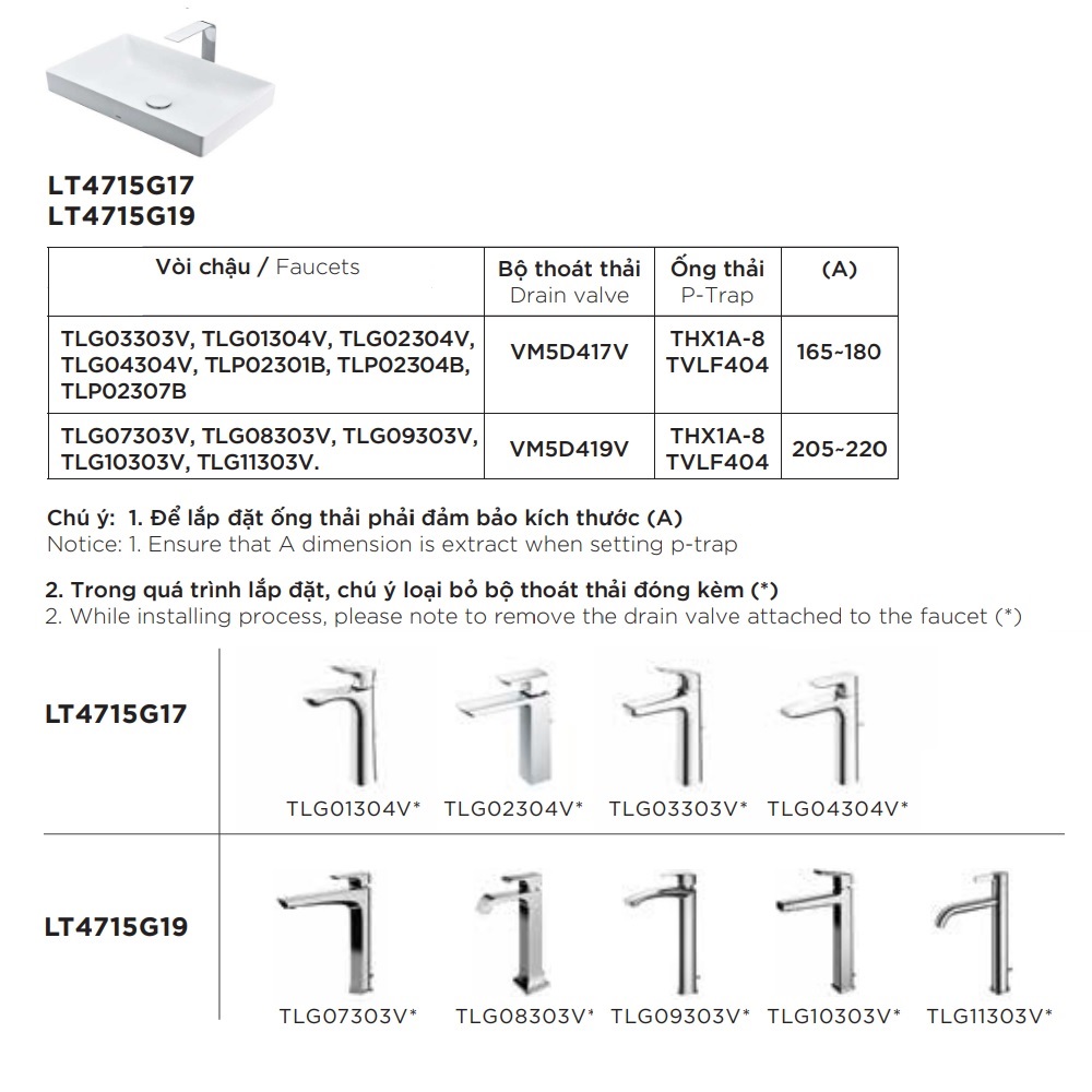 Chậu lavabo đặt bàn TOTO LT4715G19#XW (LT4715G19XW) trắng bóng vành mỏng Linear Ceram - 3