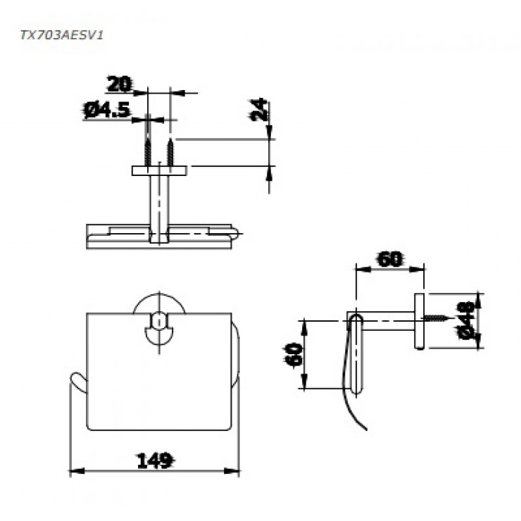 Lô giấy vệ sinh TOTO TX703AESV1 Ego II - 2