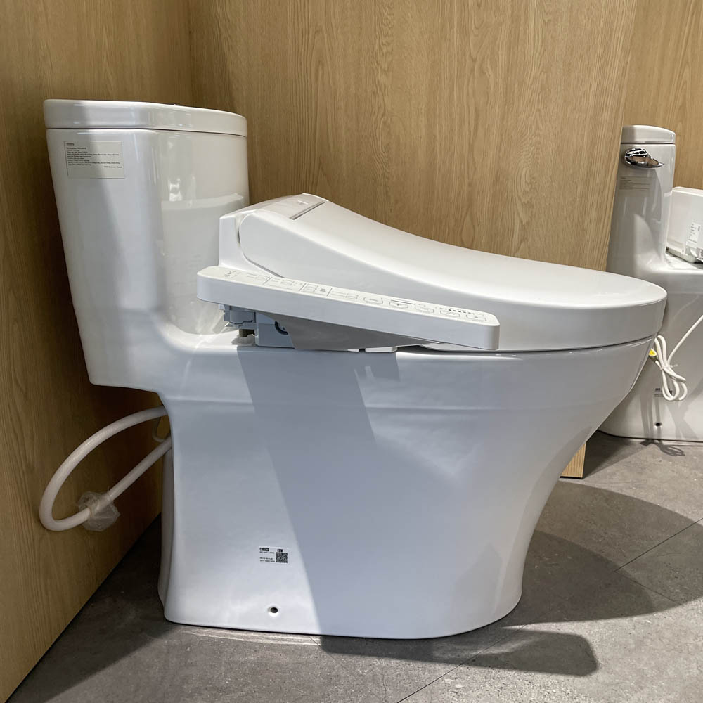 Bồn cầu TOTO MS855CDW17 1 khối nắp điện tử Washlet C2 TCF23460AAA giấu dây - 5