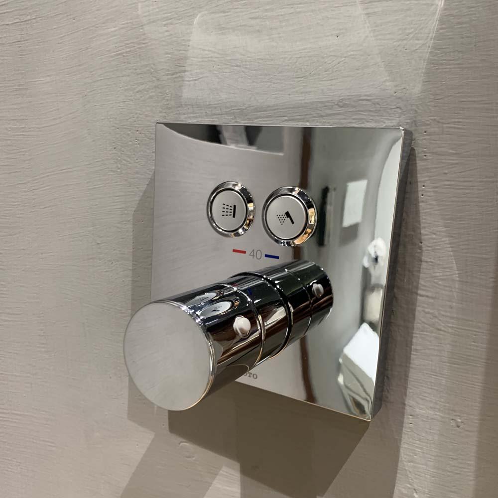 Van điều chỉnh nhiệt độ kèm van chuyển hướng (2 đn) TOTO TBV02406B kèm phụ kiện âm tường TBN01001B - 6