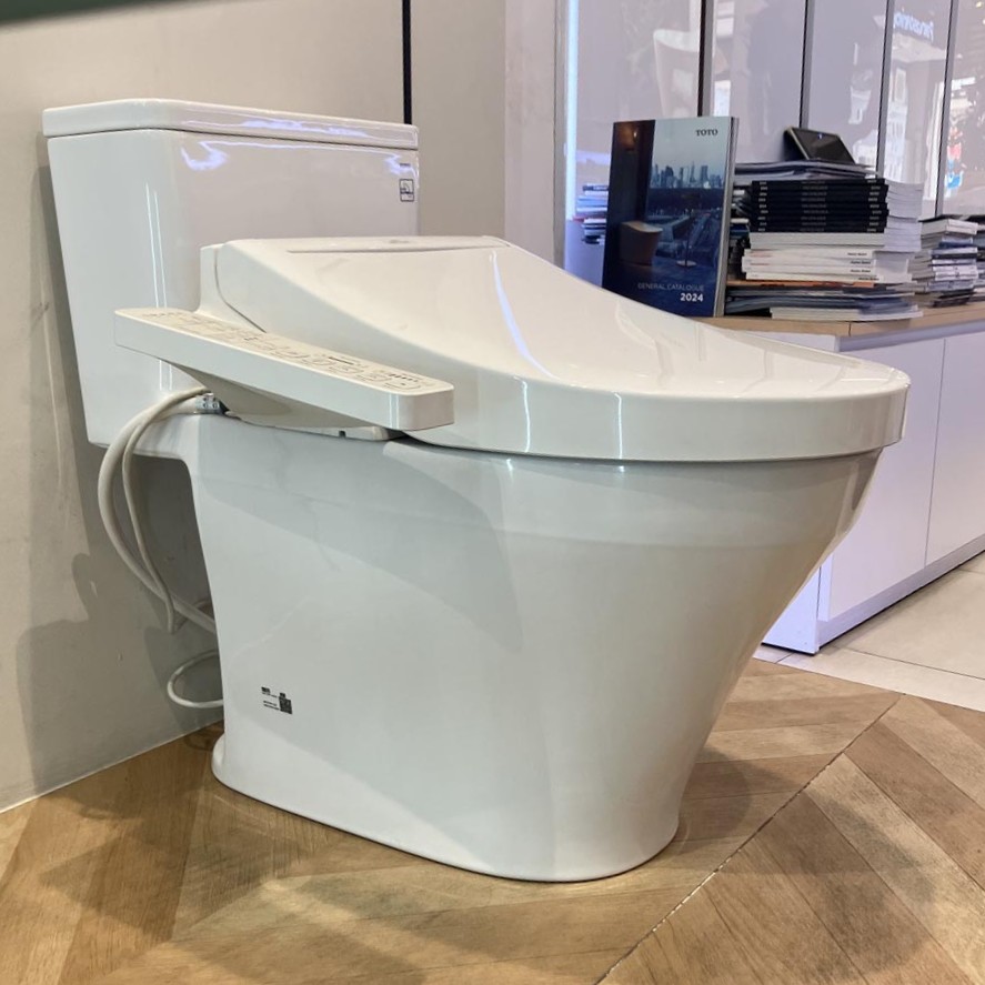Bồn cầu 1 khối TOTO MS857DW16 nắp điện tử Washlet C2 TCF23410AAA - 4