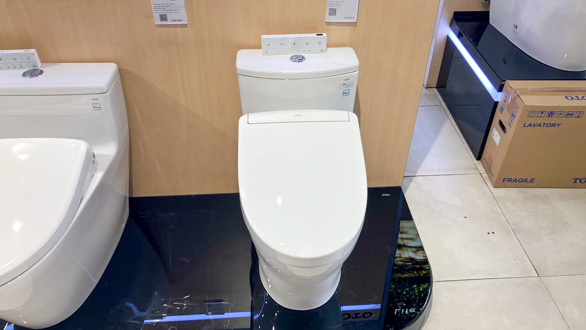 Bồn cầu TOTO MS885CDW25 1 khối nắp điện tử Washlet S5 TCF34461GAA giấu dây - 4