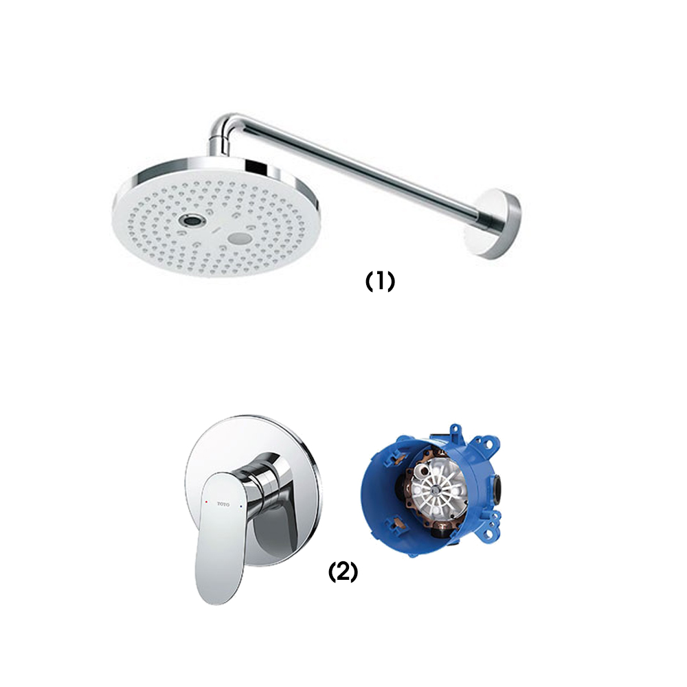 Set sen tắm âm tường 1 đường nước nóng lạnh TOTO TBW01004A TBG01303BA TBN01001B