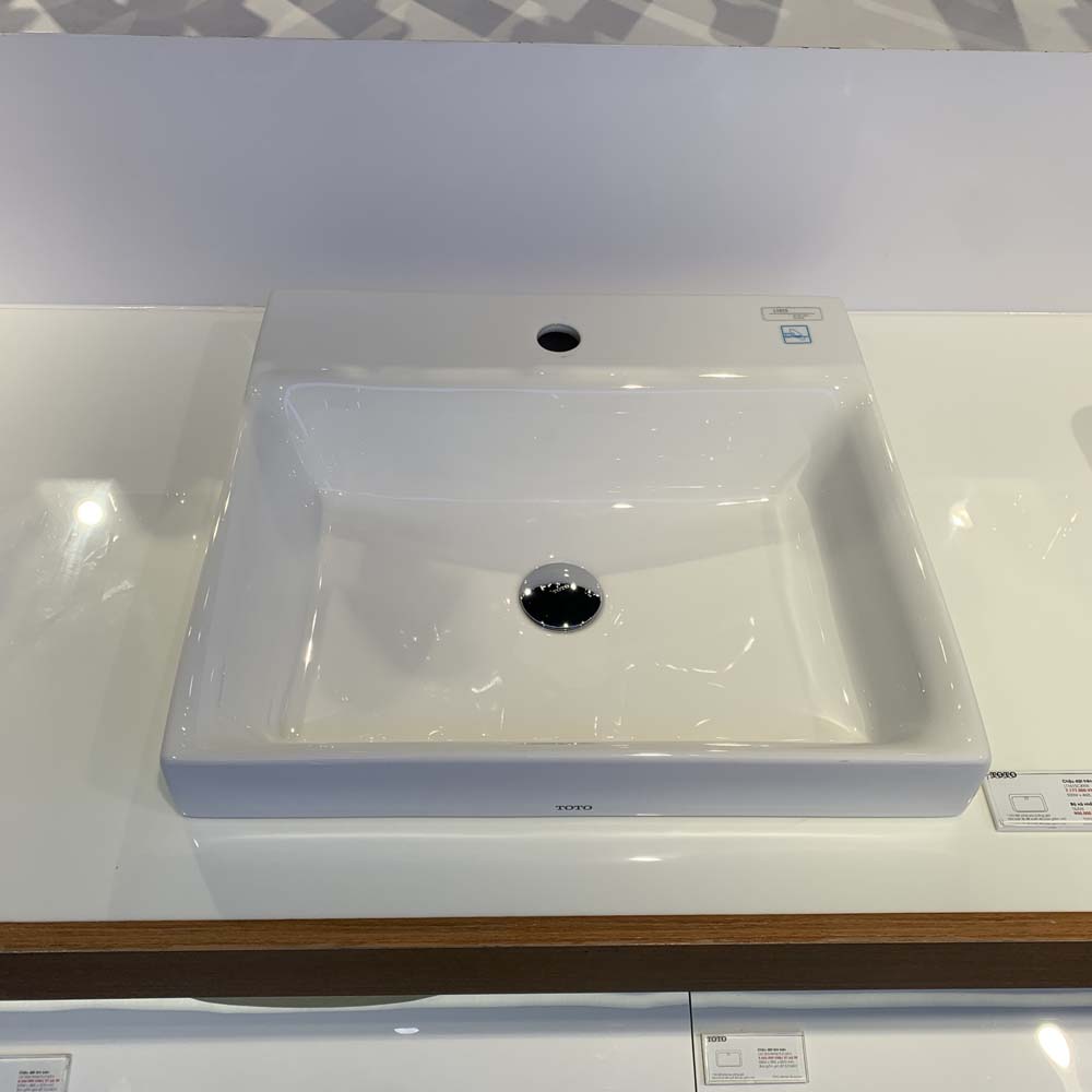 Chậu rửa lavabo đặt bàn TOTO LT1615C 1 lỗ - 3