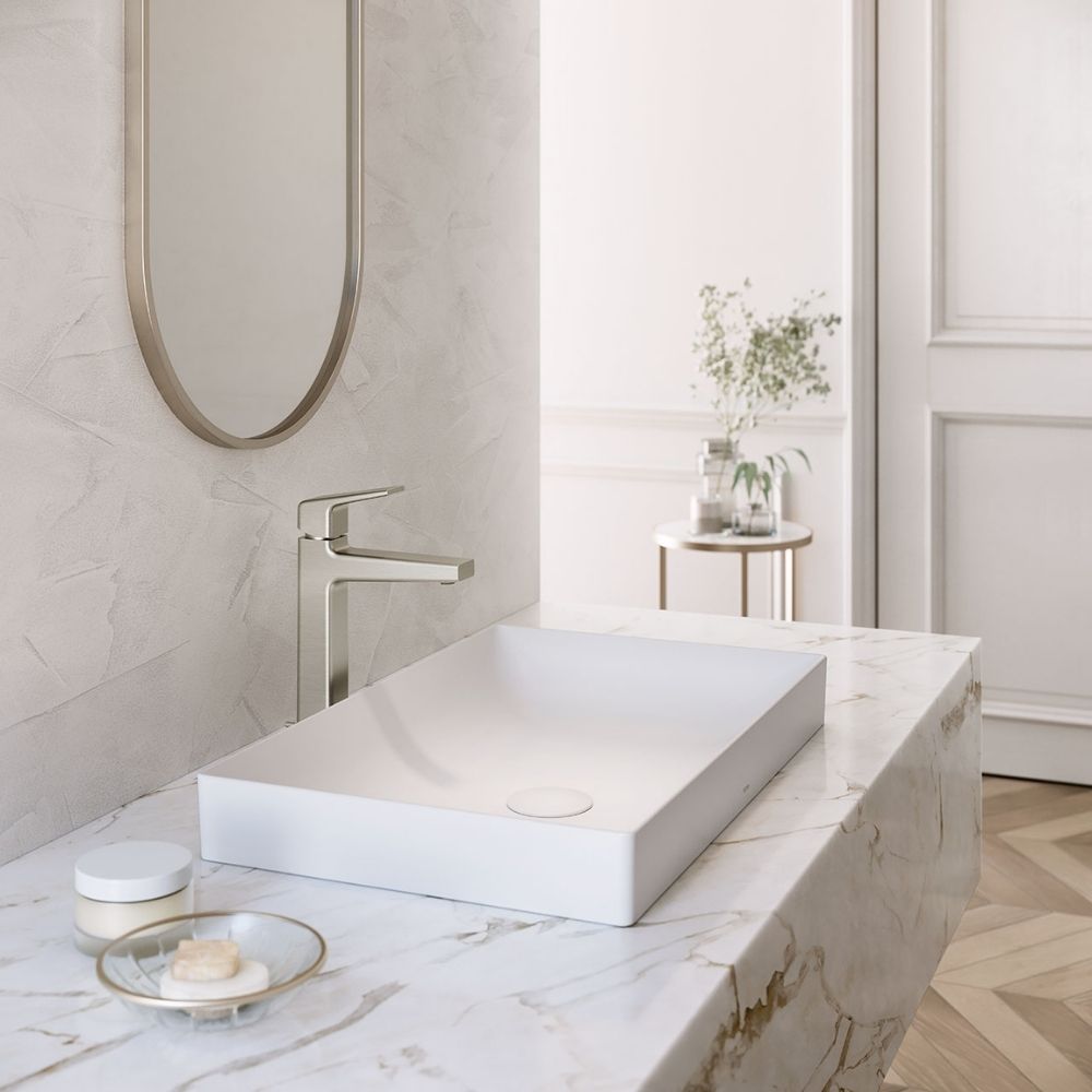 Chậu lavabo đặt bàn TOTO LT4716G19#MW (LT4716G19MW) trắng mờ vành mỏng Linear Ceram - 3