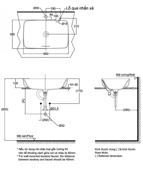 Chậu lavabo đặt bàn Galalato TOTO PJS06WE#GW (PJS06WEGW) trắng bóng - 2