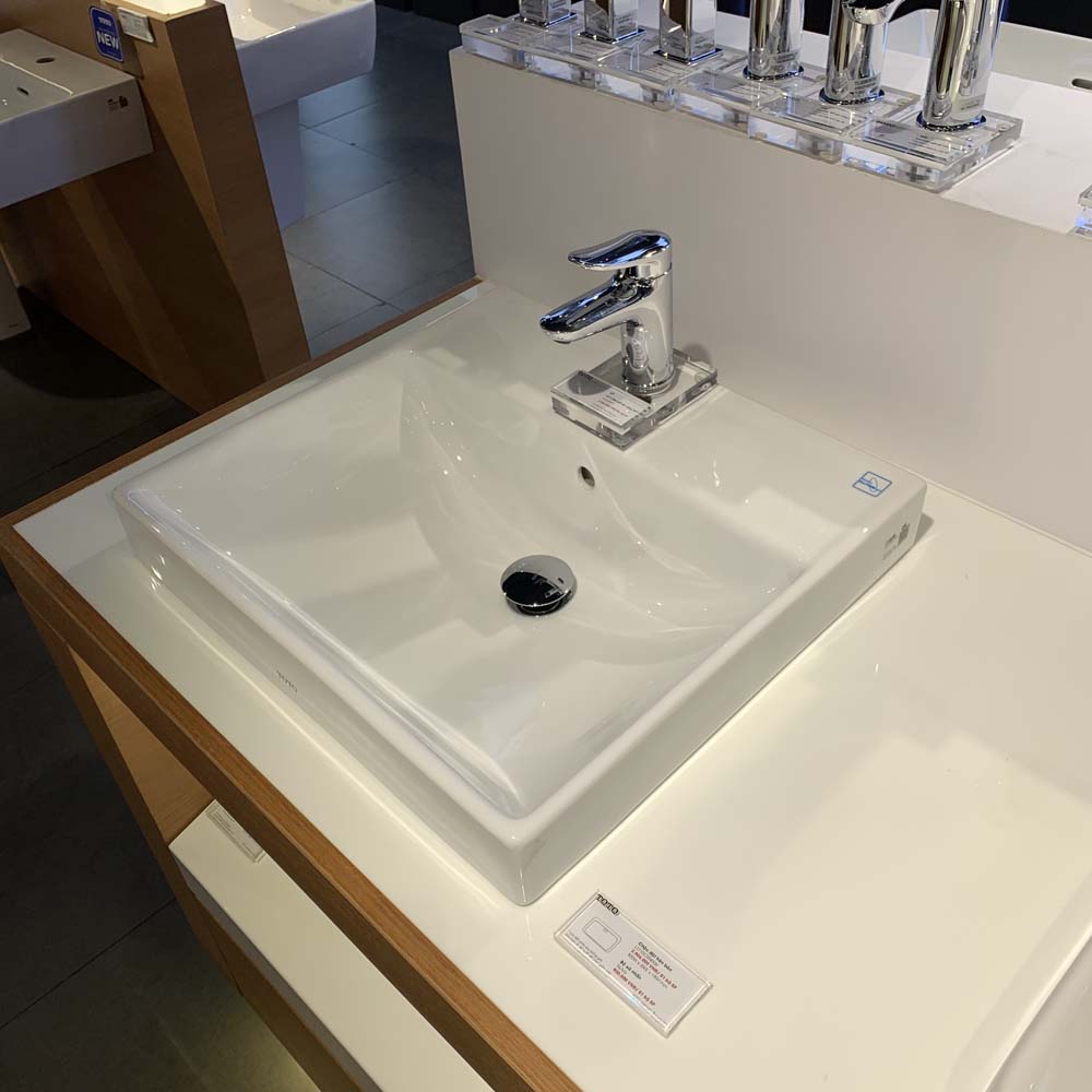 Chậu rửa lavabo đặt bàn TOTO LT710CSR - 4
