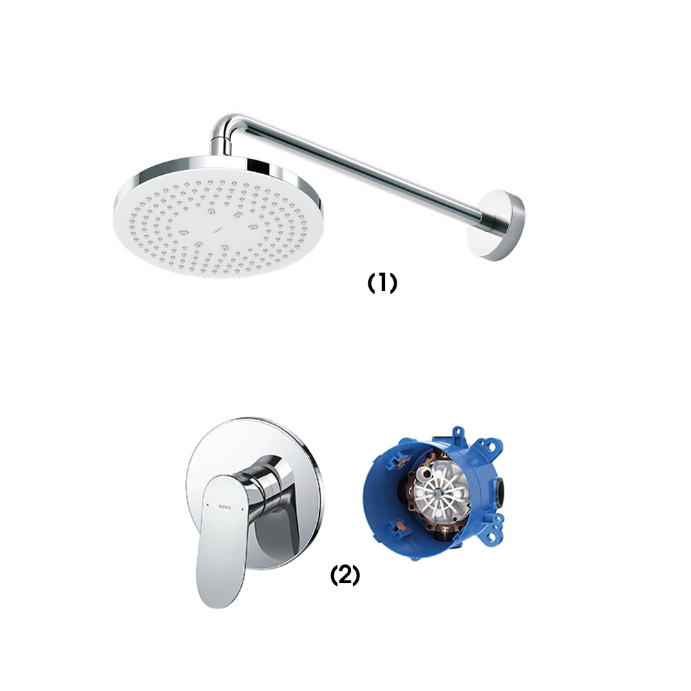 Set sen tắm âm tường 1 đường nước nóng lạnh TOTO TBW01003A TBG01303BA TBN01001B