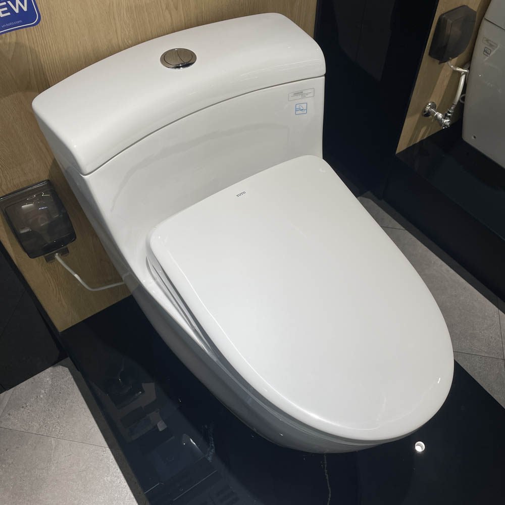 Bồn cầu TOTO MS636CDRW23 1 khối nắp điện tử Washlet S7 TCF47360GAA giấu dây - 8