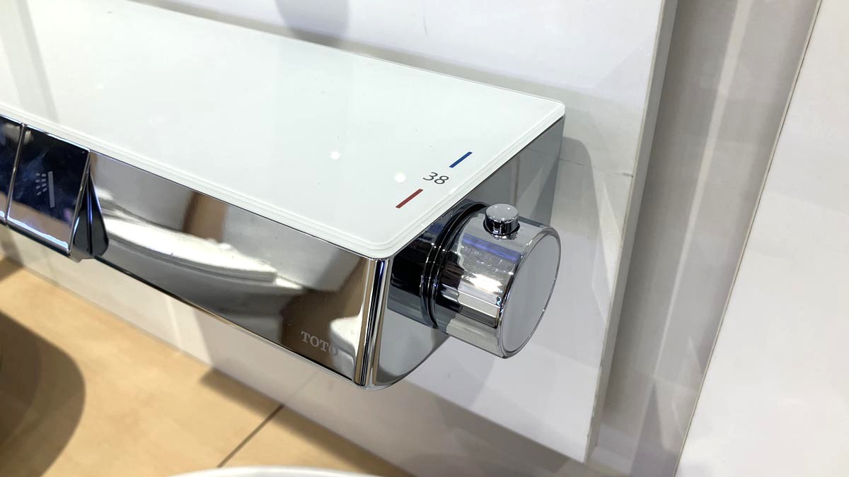 Củ sen tắm nhiệt độ TOTO TBV10400V kèm kệ để đồ và vòi xả bồn - 8