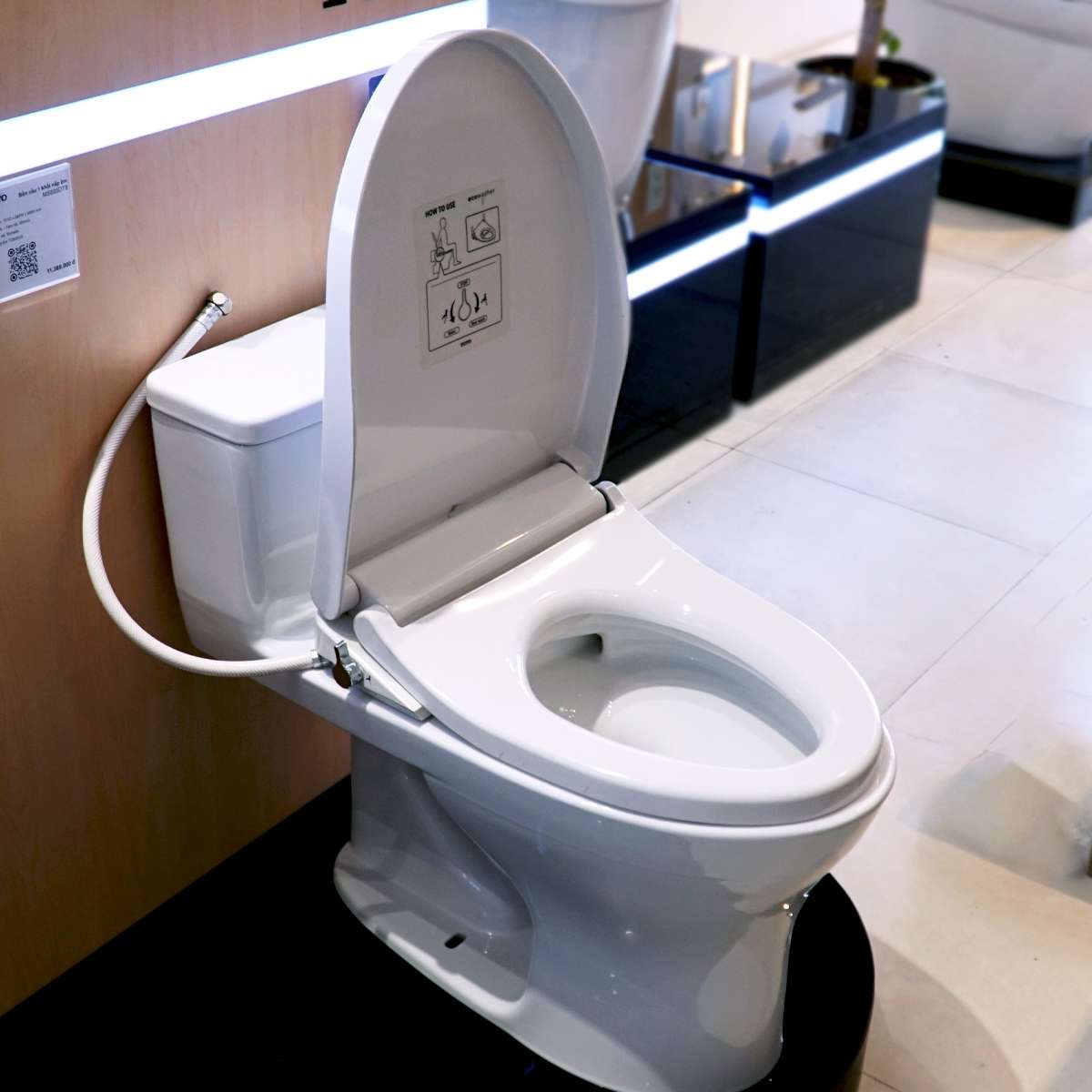 Bồn cầu TOTO MS855DE4 1 khối nắp rửa cơ TCW1211A - 10