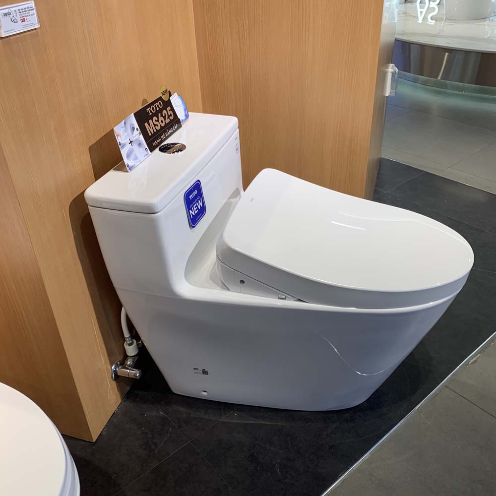 Bồn cầu TOTO MS625CDW12 1 khối nắp điện tử Washlet S7 TCF4911EZ giấu dây - 5