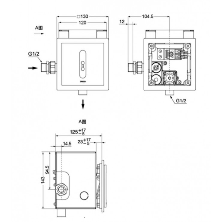 Van xả tiểu TOTO DUE126UPK HS376TT