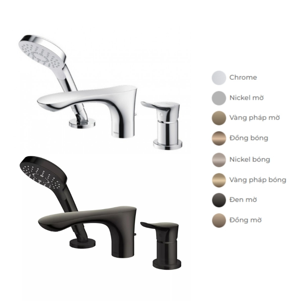 Vòi xả bồn tắm TOTO TBG01305BB nóng lạnh kèm tay sen - 2
