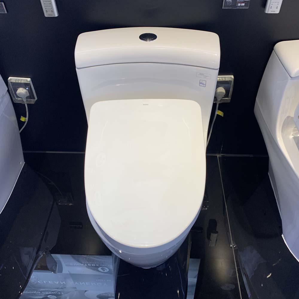 Bồn cầu TOTO MS636CDRW12 1 khối nắp điện tử Washlet S7 TCF4911EZ giấu dây - 3