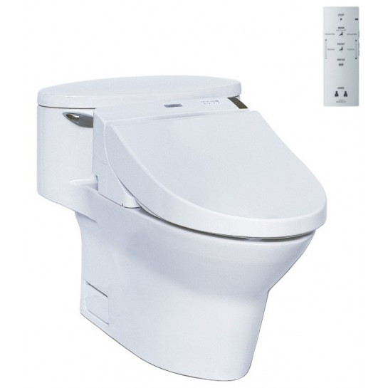 Bồn cầu 1 khối nắp rửa điện tử C5 TOTO MS904W6 - 3